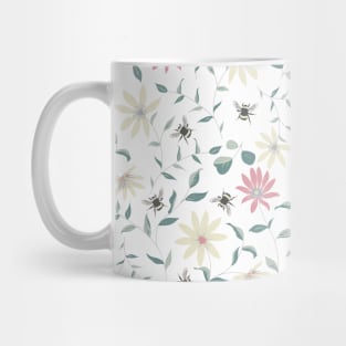 Floral Bee Print Mug